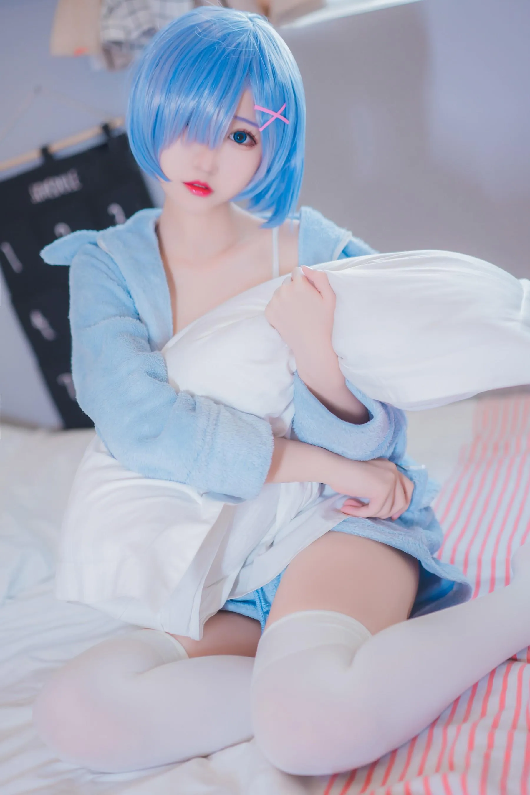 猫君君_MaoJun – NO.23 雷姆猫耳睡衣 [29P]插图8